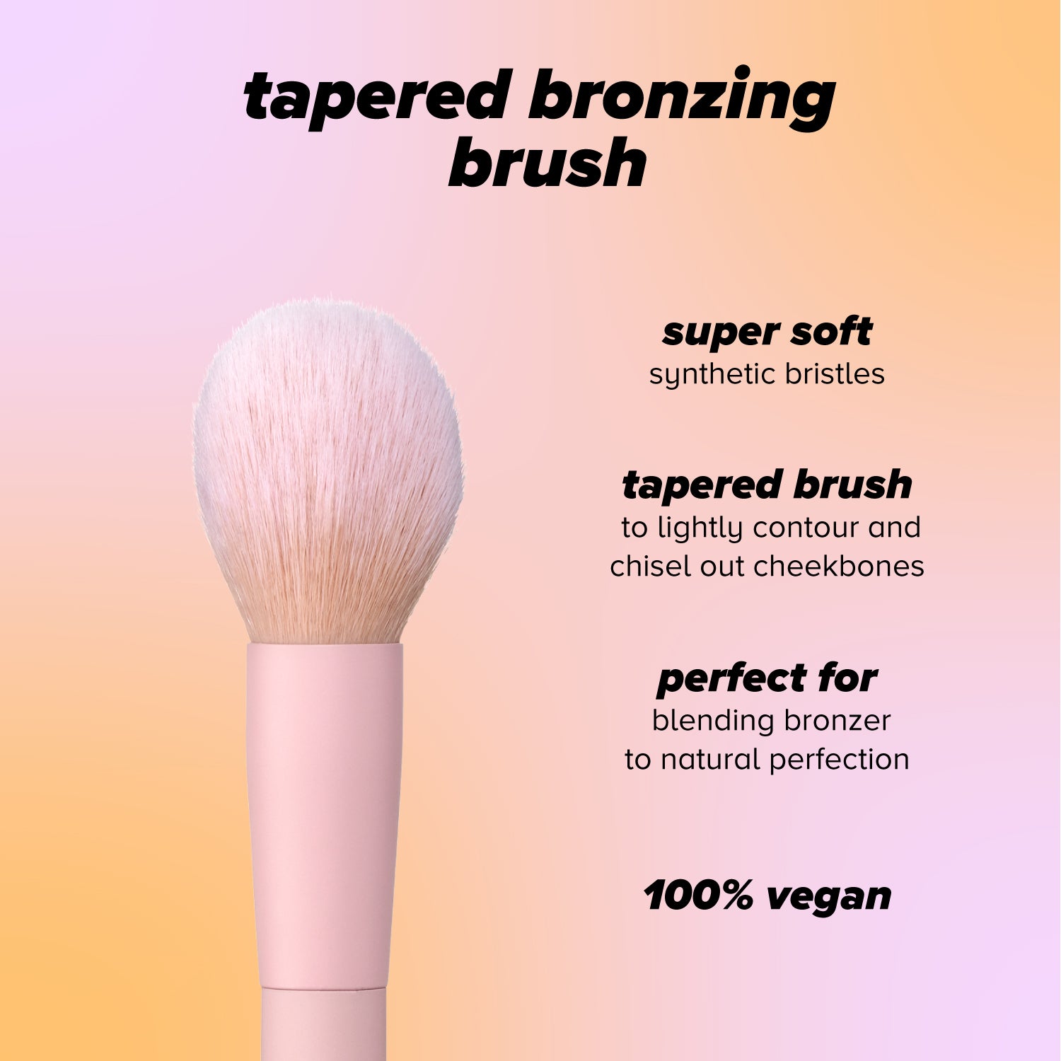 tapered bronzer brush