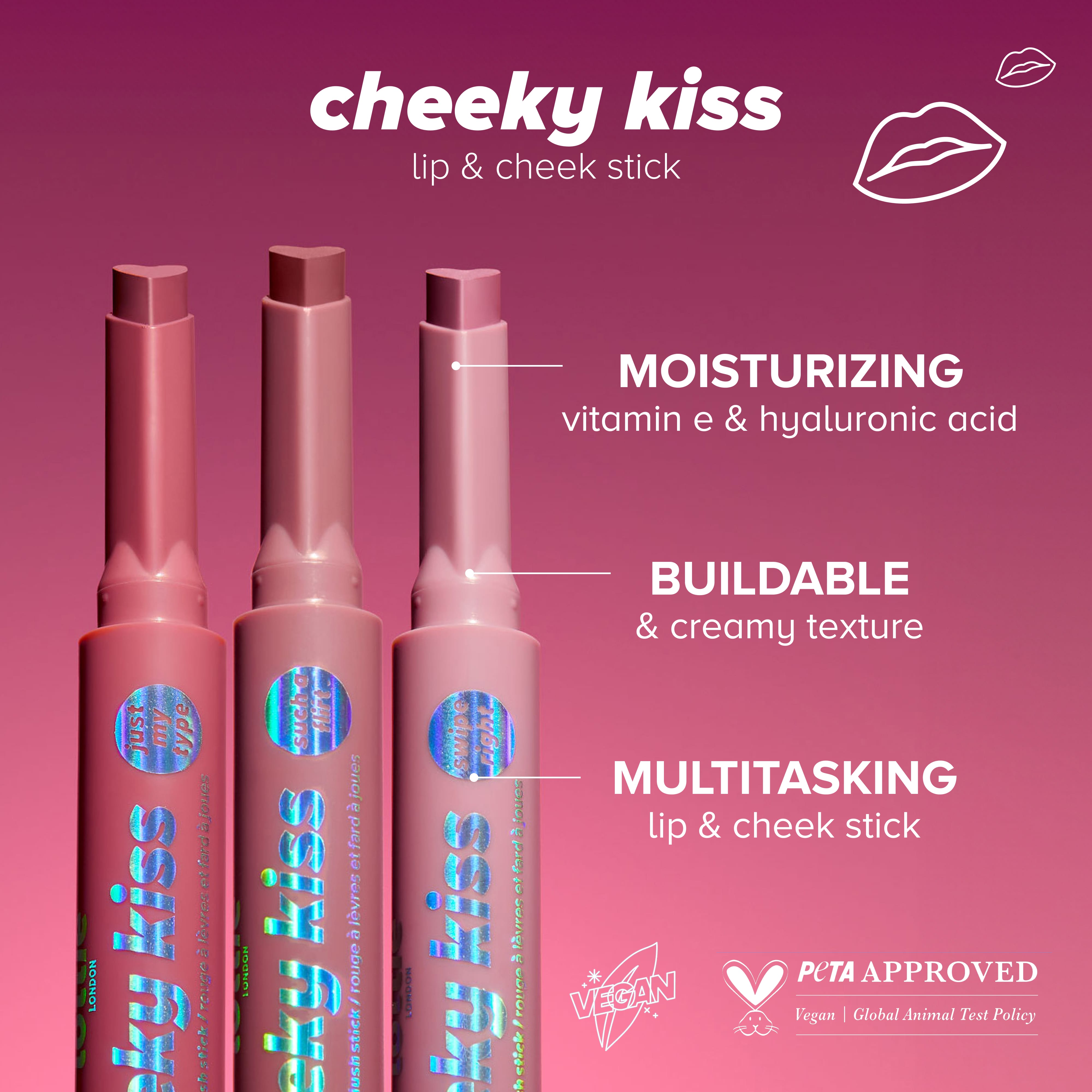 cheeky kiss lip & cheek stick